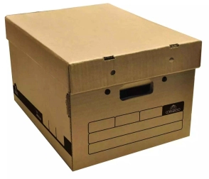 CAJA DE ARCHIVO ALTA AMERICANA PREMIUM TAPA Y BASE KRAFT 43 x 32,5 x 25