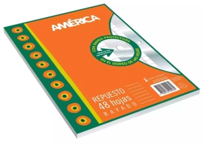 REPUESTO C/ BANDA PROTECTORA N° 3 AMERICA - 48 Hjs Rayadas