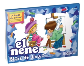 BLOCK DIBUJO EL NENE N° 5 BLANCO - 24 Hjs (29,8 x 22 cm)