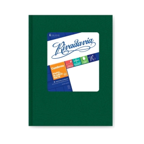CUADERNO ARAÑA 16x21 RIVADAVIA T/D VERDE - 50 Hjs Rayadas