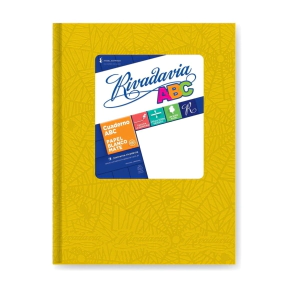 CUADERNO ABC ARAÑA 19x23,5 RIVADAVIA T/D AMARILLO - 50 Hjs Rayadas