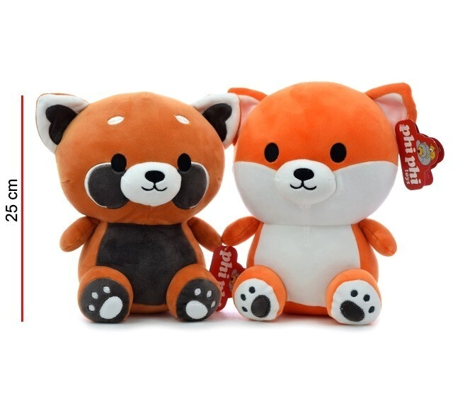 MAPACHE Y ZORRO 24 CM PHI PHI TOYS