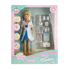 MUÑECA TINY DOCTORA 33x26x5CM