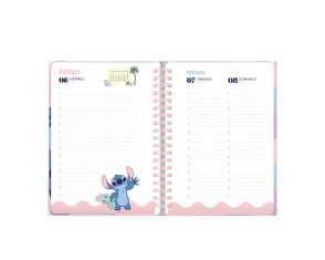 AGENDA 2026 14x20 UN DÍA POR HOJA STITCH MOOVING