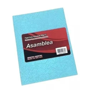 CUADERNO ARAÑA 16x21 T/C 50Hjs RAYADO CELESTE ASAMBLEA