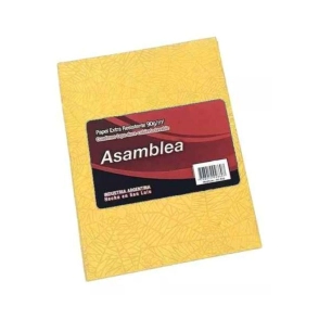 CUADERNO ARAÑA 16x21 T/C 50Hjs RAYADO AMARILLO ASAMBLEA