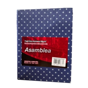 CUADERNO LUNARES 16x21 T/C 50Hjs RAYADO AZUL ASAMBLEA
