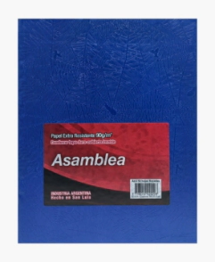 CUADERNO ARAÑA T/C 19x23,5 - 50Hjs RAYADAS ARAÑA AZUL ASAMBLEA