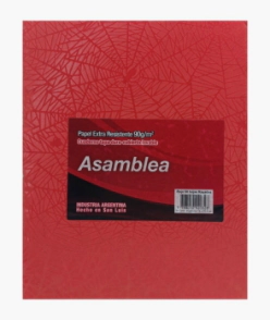 CUADERNO ARAÑA T/C 19x23,5 - 50Hjs RAYADAS ARAÑA ROJO ASAMBLEA