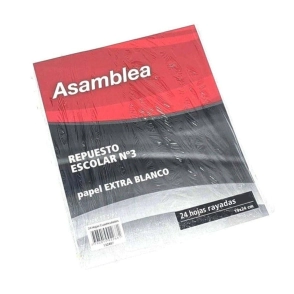 REPUESTO ESCOLAR ASAMBLEA 24Hjs RAYADAS