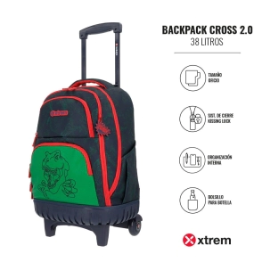 MOCHILA CARRO CROSS BLUE DINO XTREM