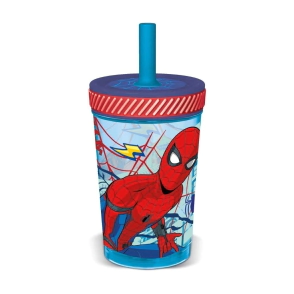 VASO SILICONA 370ML DROP SAFE SPIDERMAN