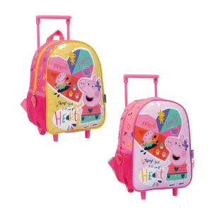 MOCHILA 12" PEPA PIG CARRO CORAZÓN