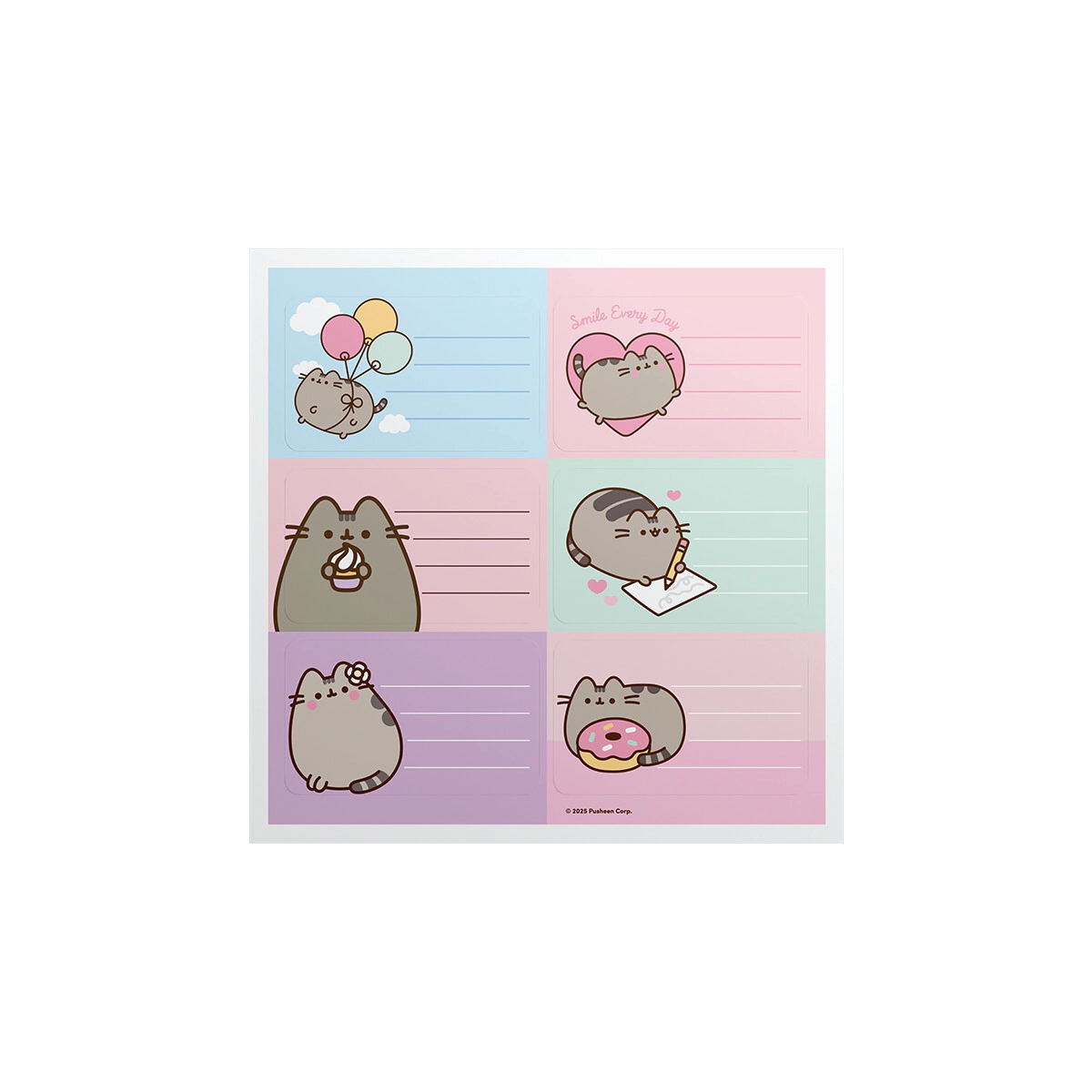 ETIQUETAS PUSHEEN MOOVING