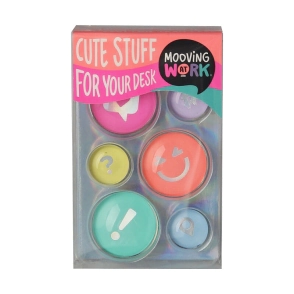 MAW MANIA - GLASS MAGNETS IMANES x6 MOOVING