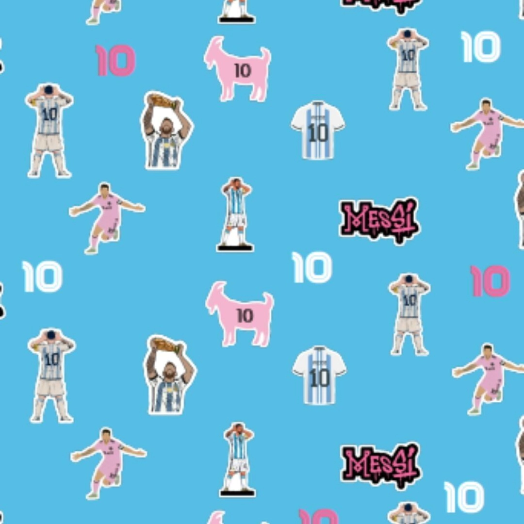 PAPEL PARA FORRAR MESSI GOAT (SOLO X 10 UNIDADES)