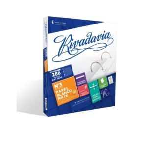 REPUESTO RIVADAVIA N°3 288Hjs RAYADAS C/ BANDA BLANCO MATE FRACCIONADAS