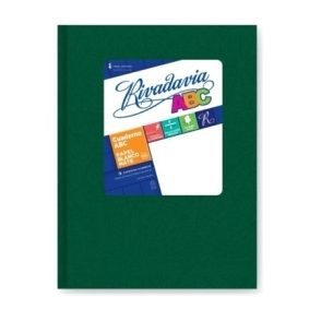 CUADERNO ABC ARAÑA 19x23,5 RIVADAVIA T/D VERDE - 50 Hjs Rayadas