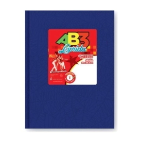 CUADERNO LAPRIDA AB3 19x23  T/D ARAÑA AZUL 50 Hjs RAYADAS
