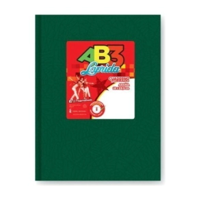 CUADERNO LAPRIDA AB3 19x23 T/D ARAÑA VERDE 98 Hjs RAYADAS