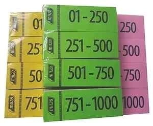 TALONARIO GUARDARROPA 1-100