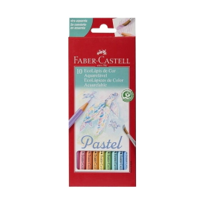 ECOLÁPICES PASTELES ACUARELA x10 FABER-CASTELL