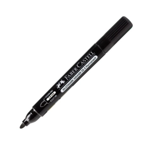 MARCADOR WINNER 52E P. REDONDA PERMANENTE NEGRO FABER-CASTELL