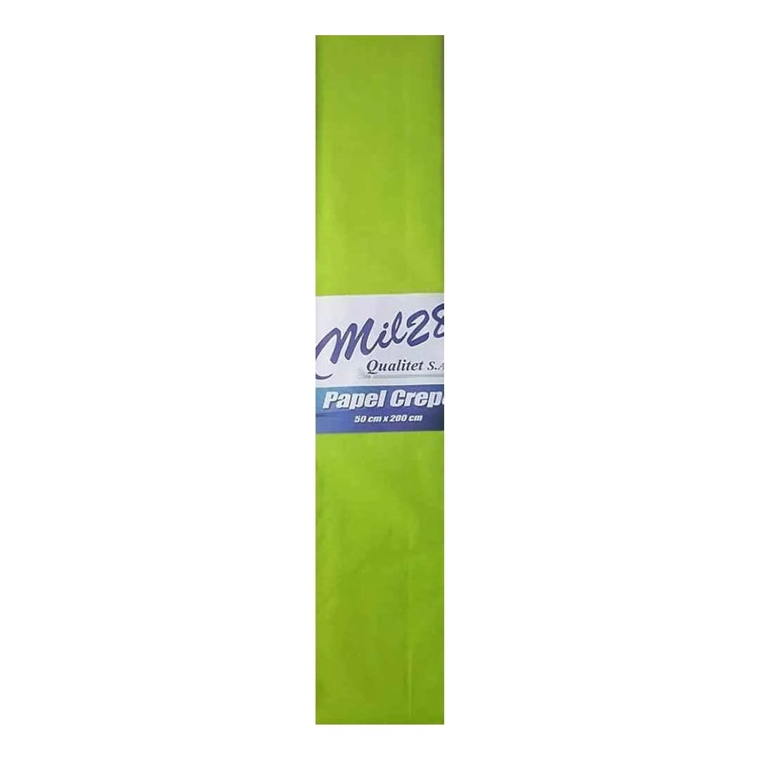 PAPEL CREPE VERDE CLARO 50x200 CM (SOLO x10 UNIDADES)