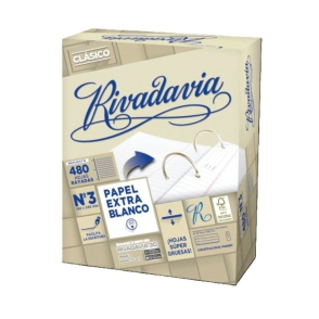 REPUESTO RIVADAVIA CLÁSICO N°3 - 480Hjs RAYADAS