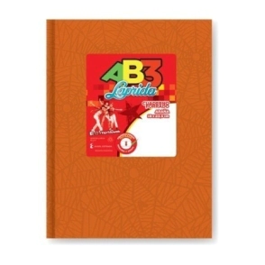 CUADERNO LAPRIDA AB3 19x23 T/D ARAÑA NARANJA 50Hjs