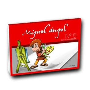 BLOCK MIGUEL ANGEL DIBUJO N°5 20Hjs BLANCO 106g