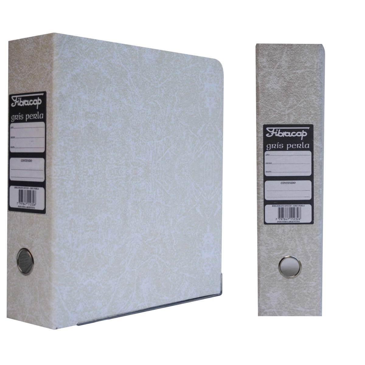 BIBLIORATO A4 GRIS PERLA