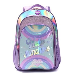 MOCHILA LETTERING HELLO SUNSHINE CON LLAVERO