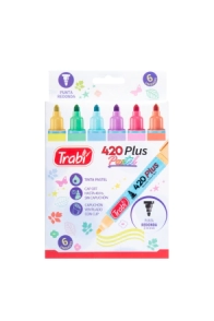 MARCADOR 420 x6 PASTEL TRABI