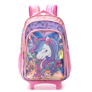 MOCHILA CARRO UNICORNIO CON LLAVERO 18