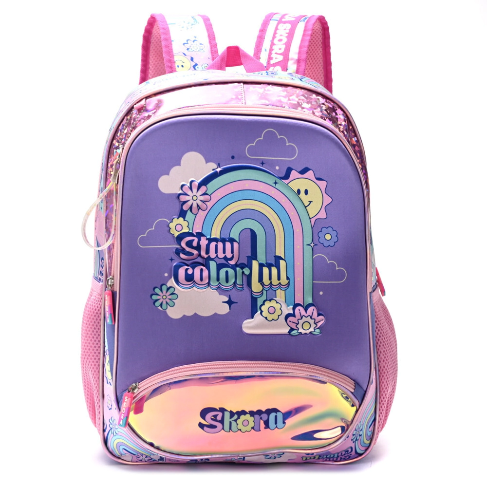 MOCHILA RAINOW STAY COLORFUL 18" SKORA (32x45x15)