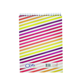 BLOCK A4 LISO CON ESPIRAL - 80 HOJAS