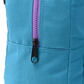 MOCHILA GOODPACK CIERRE CONTRA TONO TURQUESA 43x33x15CM