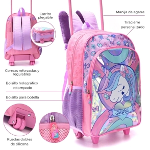 MOCHILA CARRO UNICORNIO 18