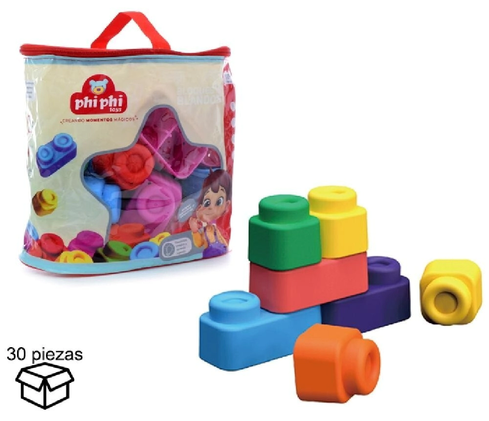 BLOQUES SOFT 30 PIEZAS PHI PHI TOYS