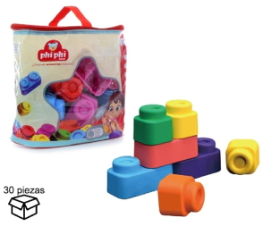BLOQUES SOFT 30 PIEZAS PHI PHI TOYS