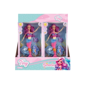 MUÑECA TINY SIRENA 36x20x6 CM
