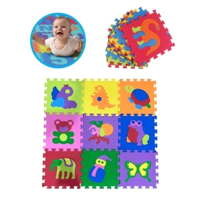 PISO DE GOMA 9 PIEZAS BABYGUS
