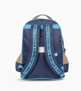 MOCHILA ESPALDA 18" CON LUZ LED TRANSFORMERS FOOTY CELESTE
