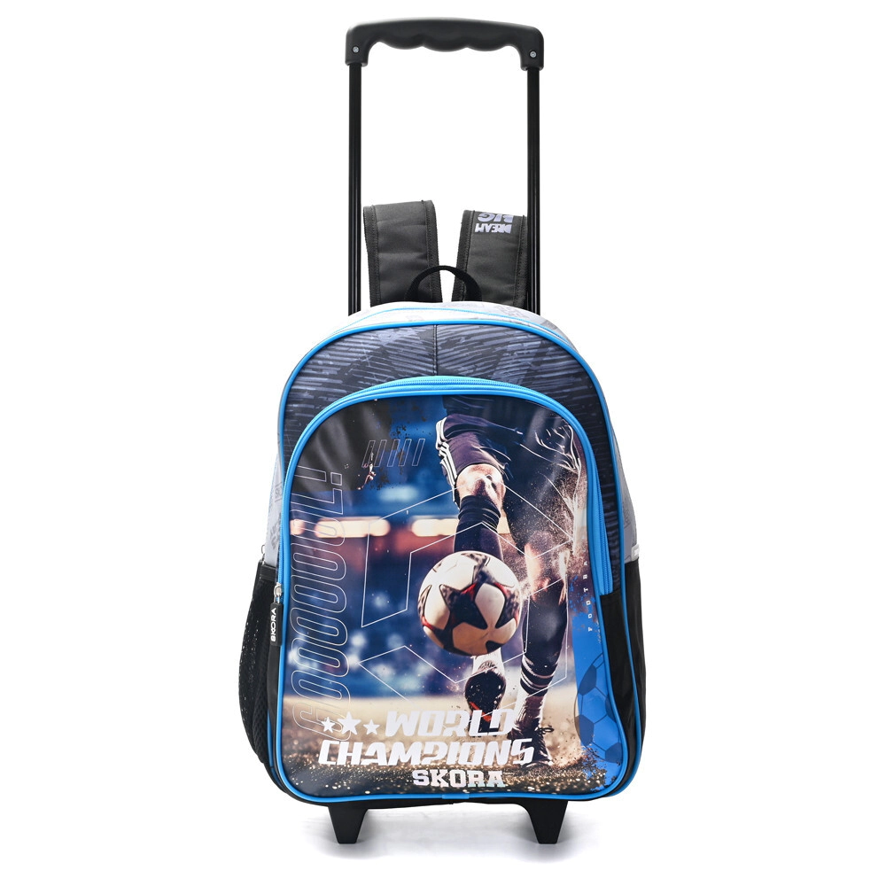 MOCHILA CARRO FUTBOL WORD CHAMPIONS CON LLAVERO 16" SKORA 40x29x17 CM