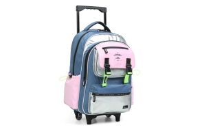 MOCHILA COLORBLOCK CARRO CHIMOLA AZUL