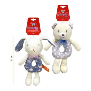 Sonajero c/agarre Animalitos 17cm