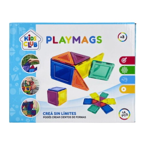 JUEGO DE BLOQUES MAGNETICOS 14 PZAS 24x17x4 CM