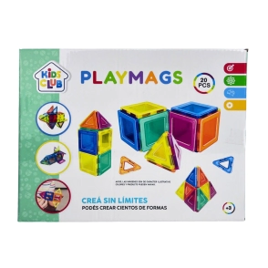 JUEGO DE BLOQUES MAGNETICOS 20 PZAS 28x22x4 CM