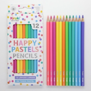 LAPICES DE COLORES PASTEL x12